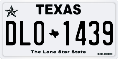 TX license plate DLO1439