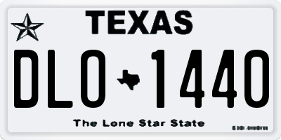 TX license plate DLO1440