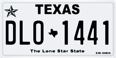 TX license plate DLO1441