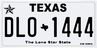 TX license plate DLO1444