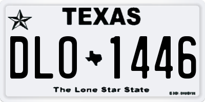 TX license plate DLO1446