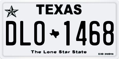 TX license plate DLO1468