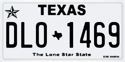TX license plate DLO1469