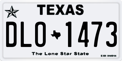 TX license plate DLO1473