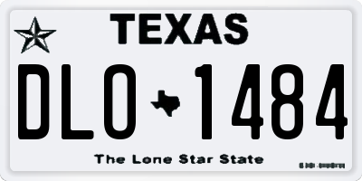 TX license plate DLO1484