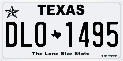 TX license plate DLO1495