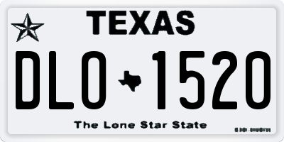 TX license plate DLO1520