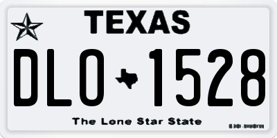 TX license plate DLO1528