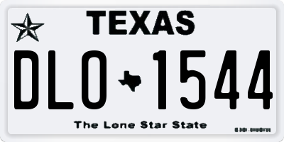 TX license plate DLO1544