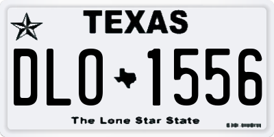 TX license plate DLO1556