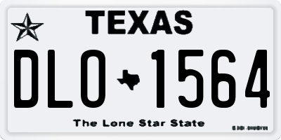 TX license plate DLO1564