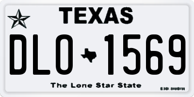 TX license plate DLO1569