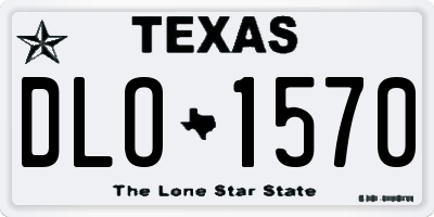 TX license plate DLO1570