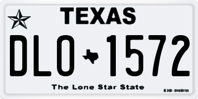 TX license plate DLO1572