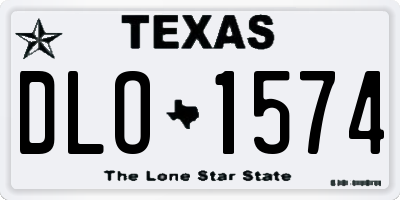 TX license plate DLO1574
