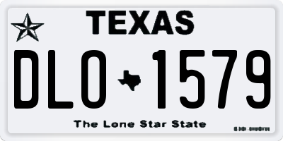 TX license plate DLO1579