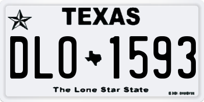 TX license plate DLO1593