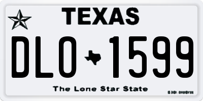 TX license plate DLO1599