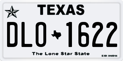 TX license plate DLO1622