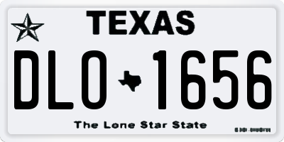 TX license plate DLO1656