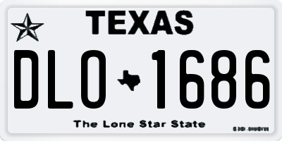 TX license plate DLO1686