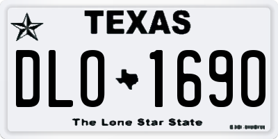 TX license plate DLO1690