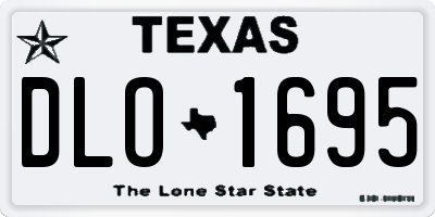 TX license plate DLO1695