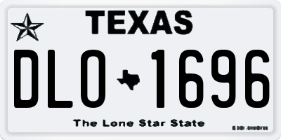 TX license plate DLO1696