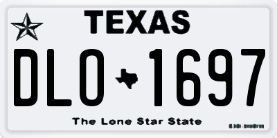 TX license plate DLO1697