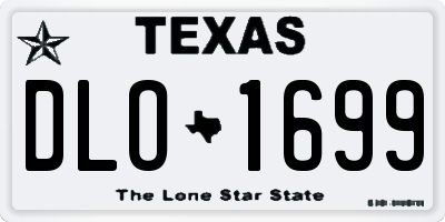 TX license plate DLO1699