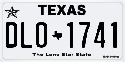 TX license plate DLO1741
