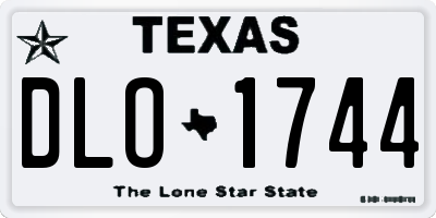 TX license plate DLO1744