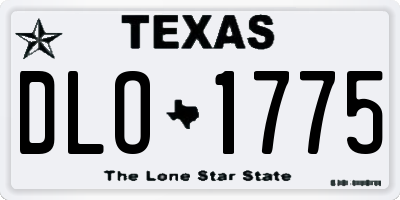 TX license plate DLO1775