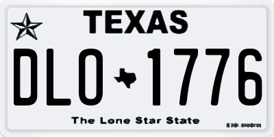 TX license plate DLO1776