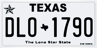 TX license plate DLO1790