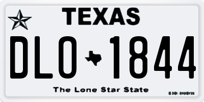 TX license plate DLO1844