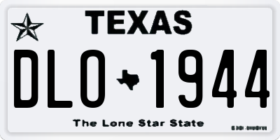 TX license plate DLO1944