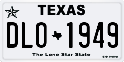 TX license plate DLO1949