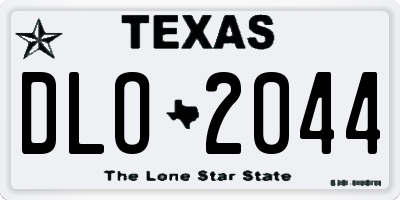 TX license plate DLO2044