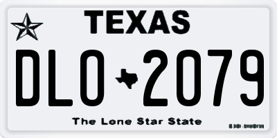 TX license plate DLO2079
