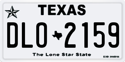 TX license plate DLO2159