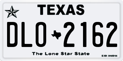 TX license plate DLO2162