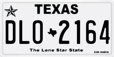 TX license plate DLO2164