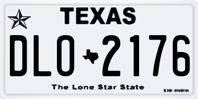 TX license plate DLO2176