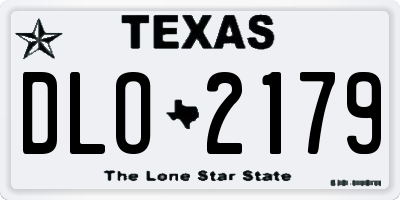 TX license plate DLO2179