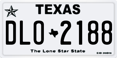 TX license plate DLO2188