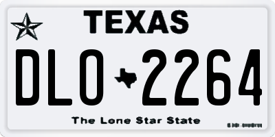 TX license plate DLO2264