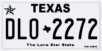 TX license plate DLO2272
