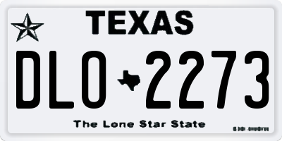 TX license plate DLO2273