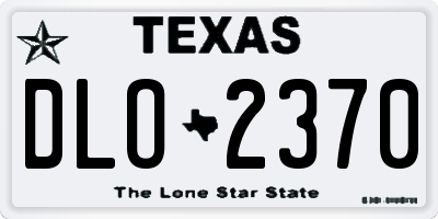 TX license plate DLO2370